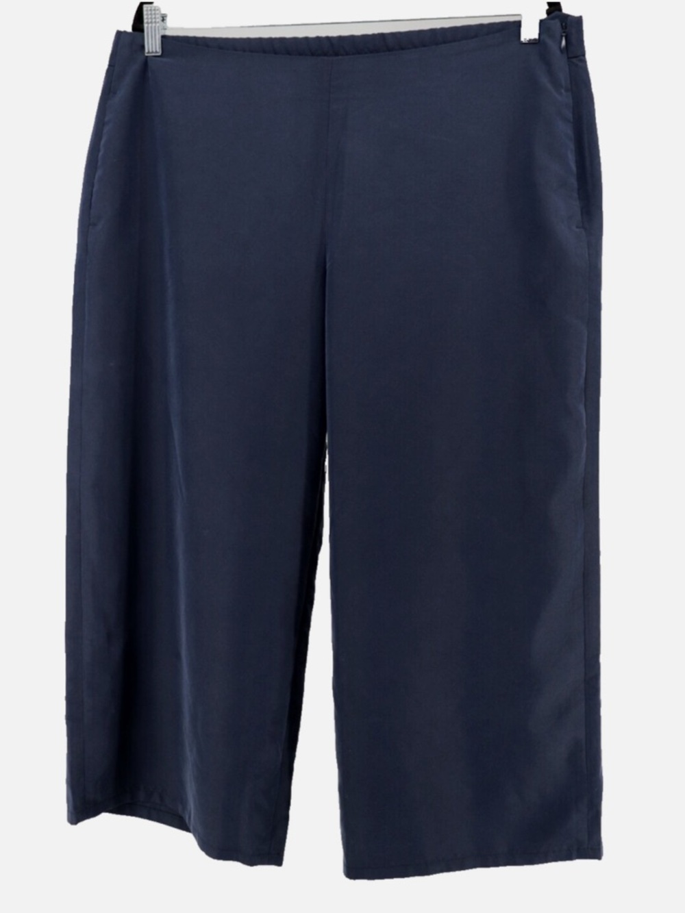 J Jill Blue Wide Leg Crop Pants Size Large Flowy Minimalist